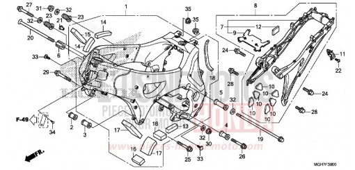 FRAME BODY VFR1200XDLF de 2015